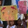 Manifestation de marionnettes géantes pour protester contre la pollution, Brésil 2012
