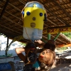 Les marionnettes arrivent sur les dunes qui ont enseveli le village, video Brésil